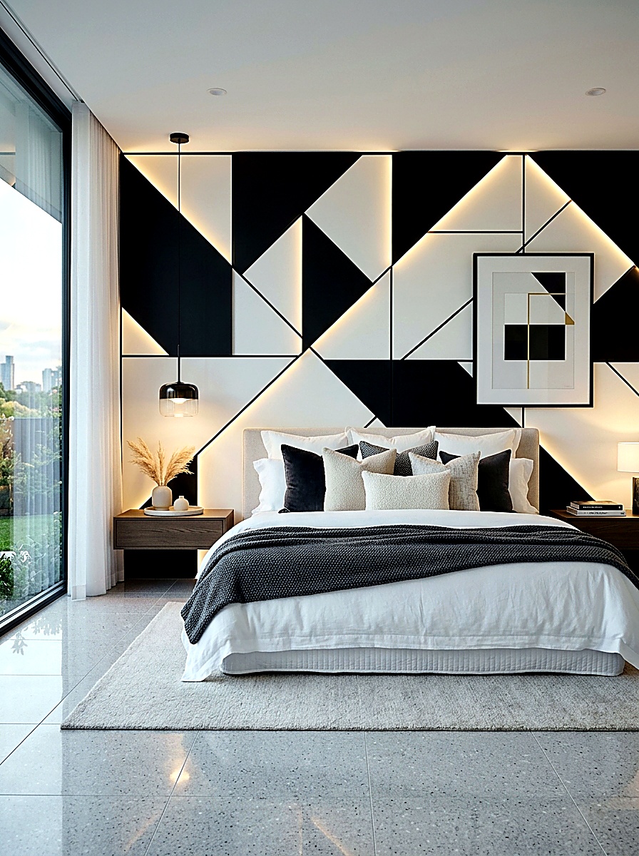Geometric Modern Bedroom