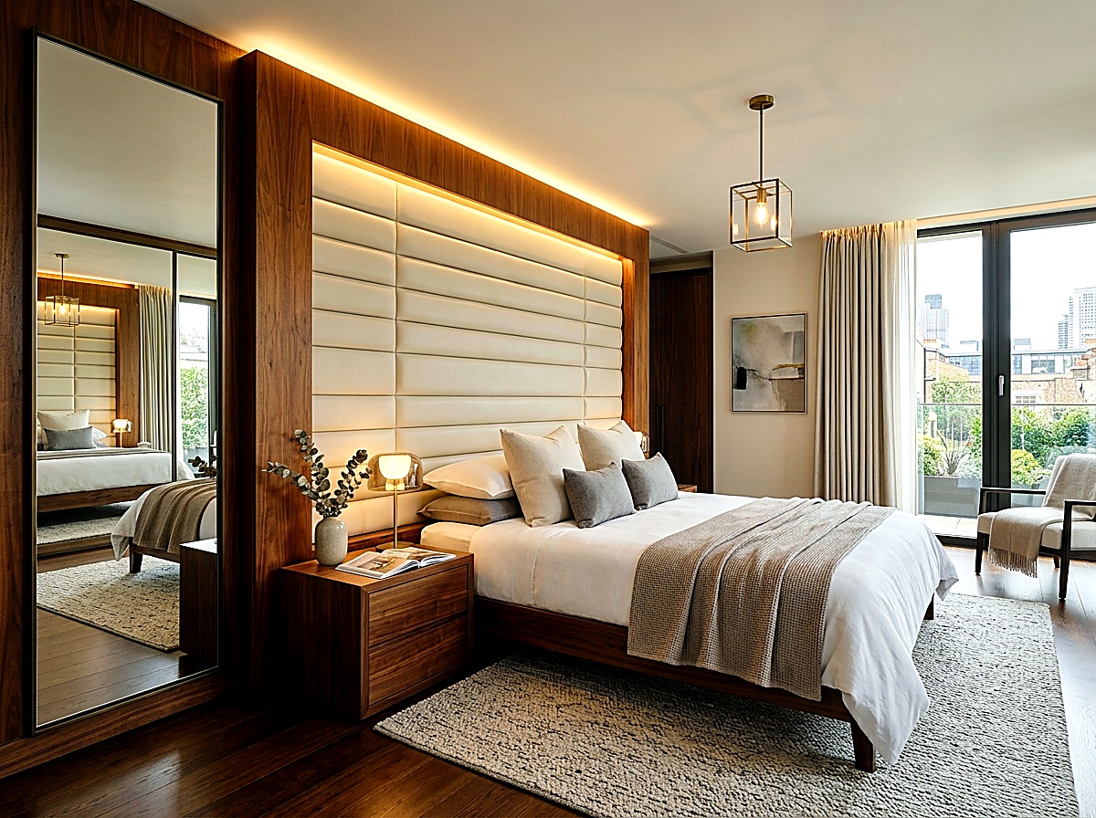 Bespoke Leather Headboard Setup